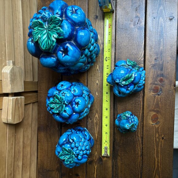 1960s Mood Indigo Canisters by Inarco - a Set of‎ 5 with  shaker cookie jar - Picture 8 of 8